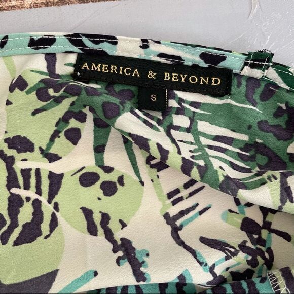 AMERICA & BEYOND Palm Maxi Dress Swimsuit Cover Up - Picture 6 of 12